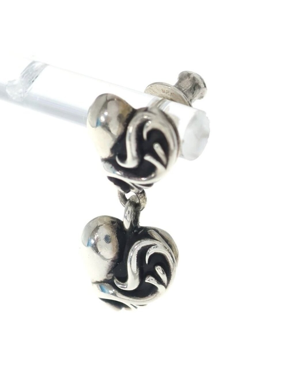 Chrome Heart Drp Drop Earrings Silver